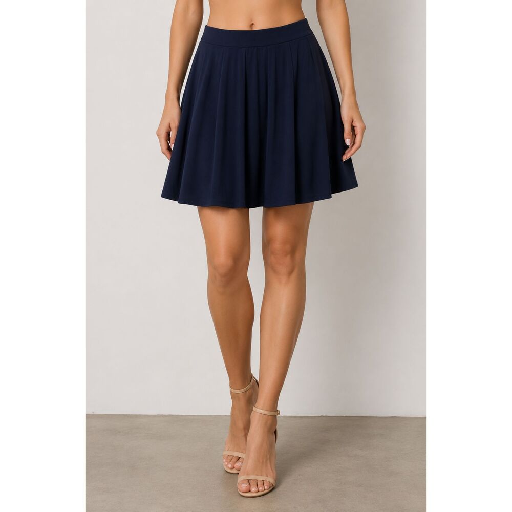 Philosophy Republic Clothing Navy Blue Pleated Skirt Size Large L